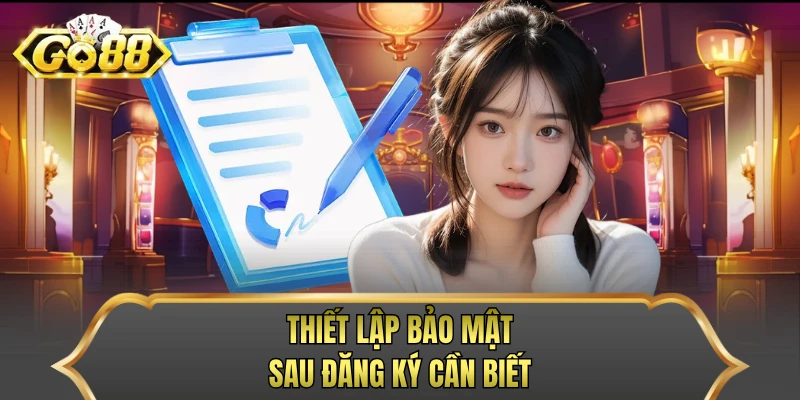 Thiết lập bảo mật sau đăng ký cần biết